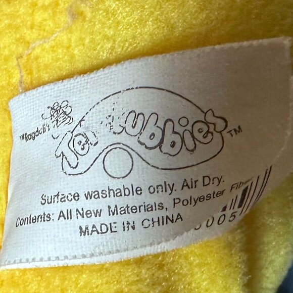 Teletubbies Laa Laa plush stuffed animal toy 11" 2003 Hologram - Picture 3 of 3